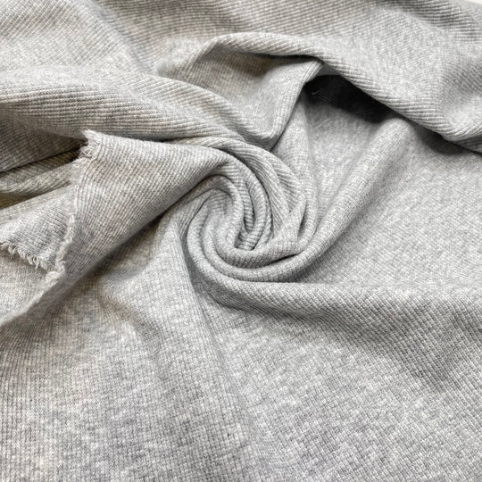 The Fog Is Creeping In - Rib Knit Cotton Blend Knit - Light Grey - Bundles