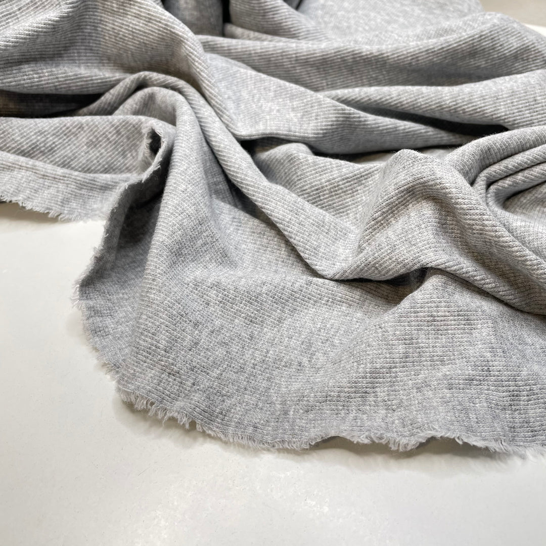 The Fog Is Creeping In - Rib Knit Cotton Blend Knit - Light Grey - Bundles