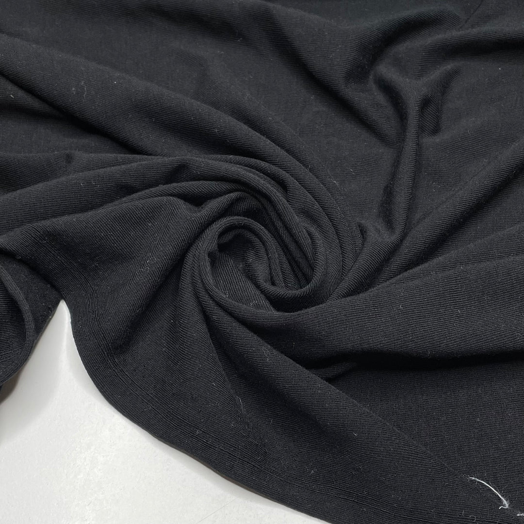 With The Clock Strikes Twelve - Jersey Modal Knit - Black - 1.75M Bundle