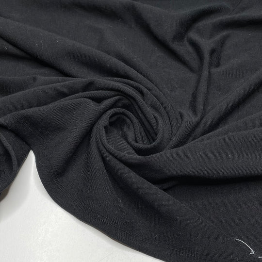 With The Clock Strikes Twelve - Jersey Modal Knit - Black - 1.75M Bundle