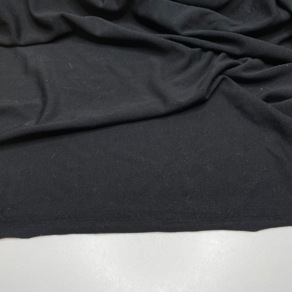 With The Clock Strikes Twelve - Jersey Modal Knit - Black - 1.75M Bundle