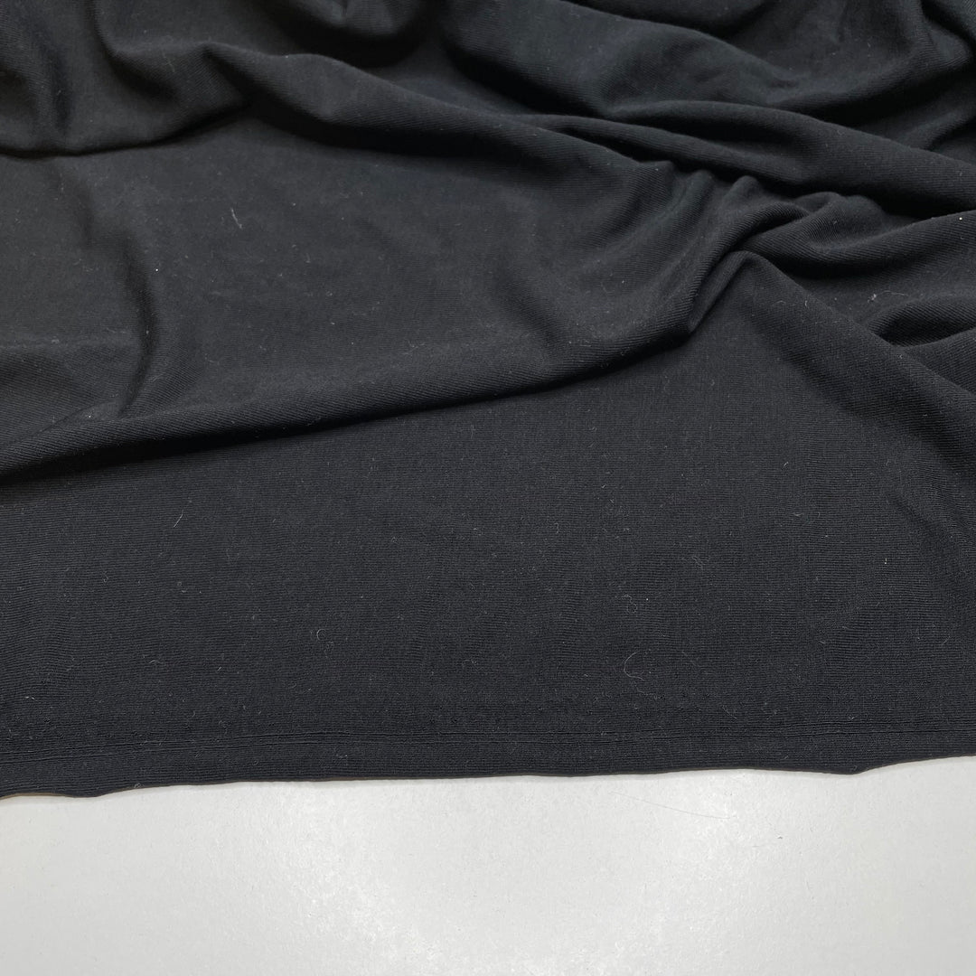 With The Clock Strikes Twelve - Jersey Modal Knit - Black - 1.75M Bundle