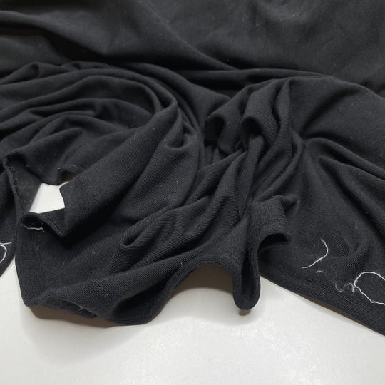 With The Clock Strikes Twelve - Jersey Modal Knit - Black - 1.75M Bundle