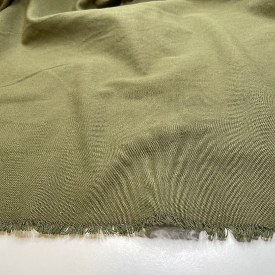 Grilled Asparagus - Basket Weave Cotton Woven - Green - 2M Bundle