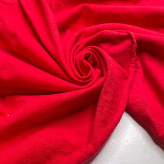Core Beliefs - Tubular Jersey Cotton Blend Knit - Red - 1.45M Bundle