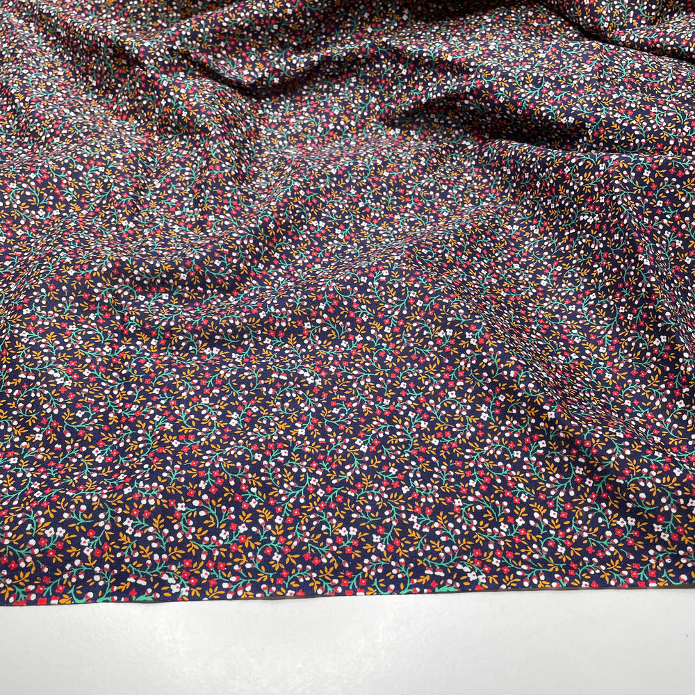 Wet Feet - Cotton Woven - Navy Multi Floral - 2M Bundle