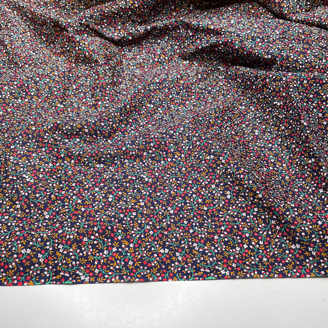 Wet Feet - Cotton Woven - Navy Multi Floral - 2M Bundle