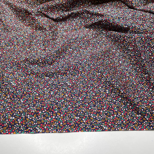 Wet Feet - Cotton Woven - Navy Multi Floral - 2M Bundle
