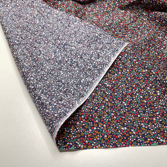 Wet Feet - Cotton Woven - Navy Multi Floral - 2M Bundle