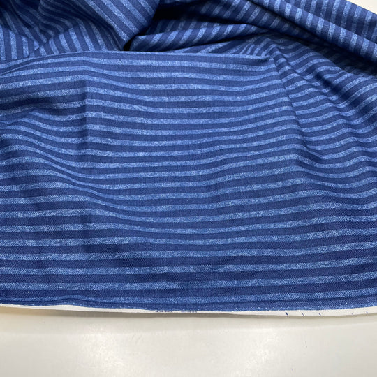 Gardening Overalls - Cotton Woven - Blue/Navy Stripes - 2.5M Bundle