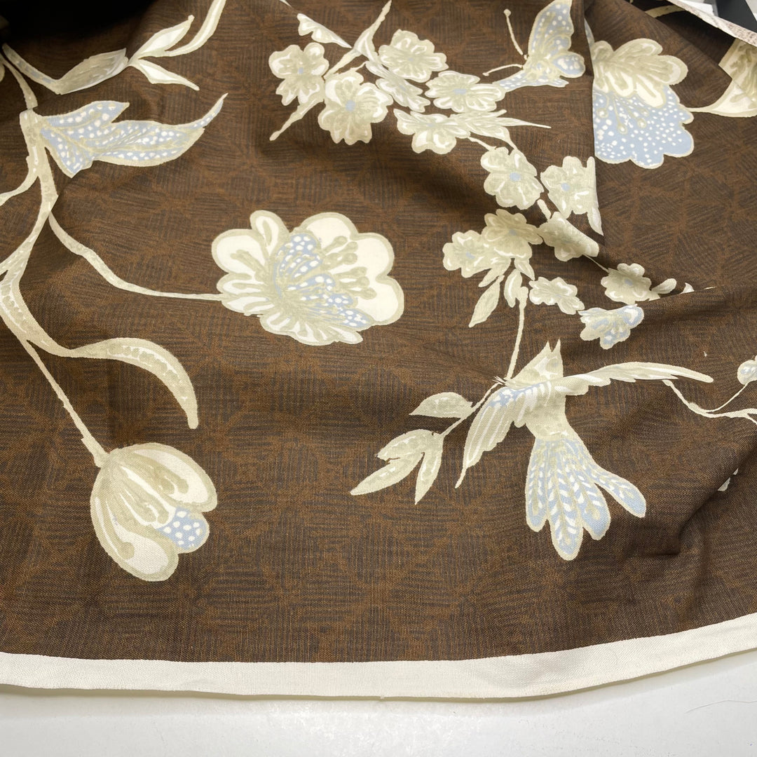 Time To Plant The Seeds - Cotton Woven - Dark Brown Multi Floral - 2.3M Bundle
