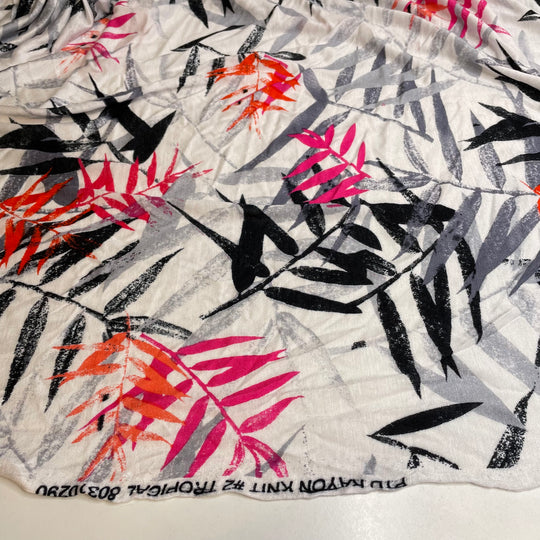 UB - Getaway - Jersey Bamboo Blend Knit - White Multi Abstract - 1.25M Bundle