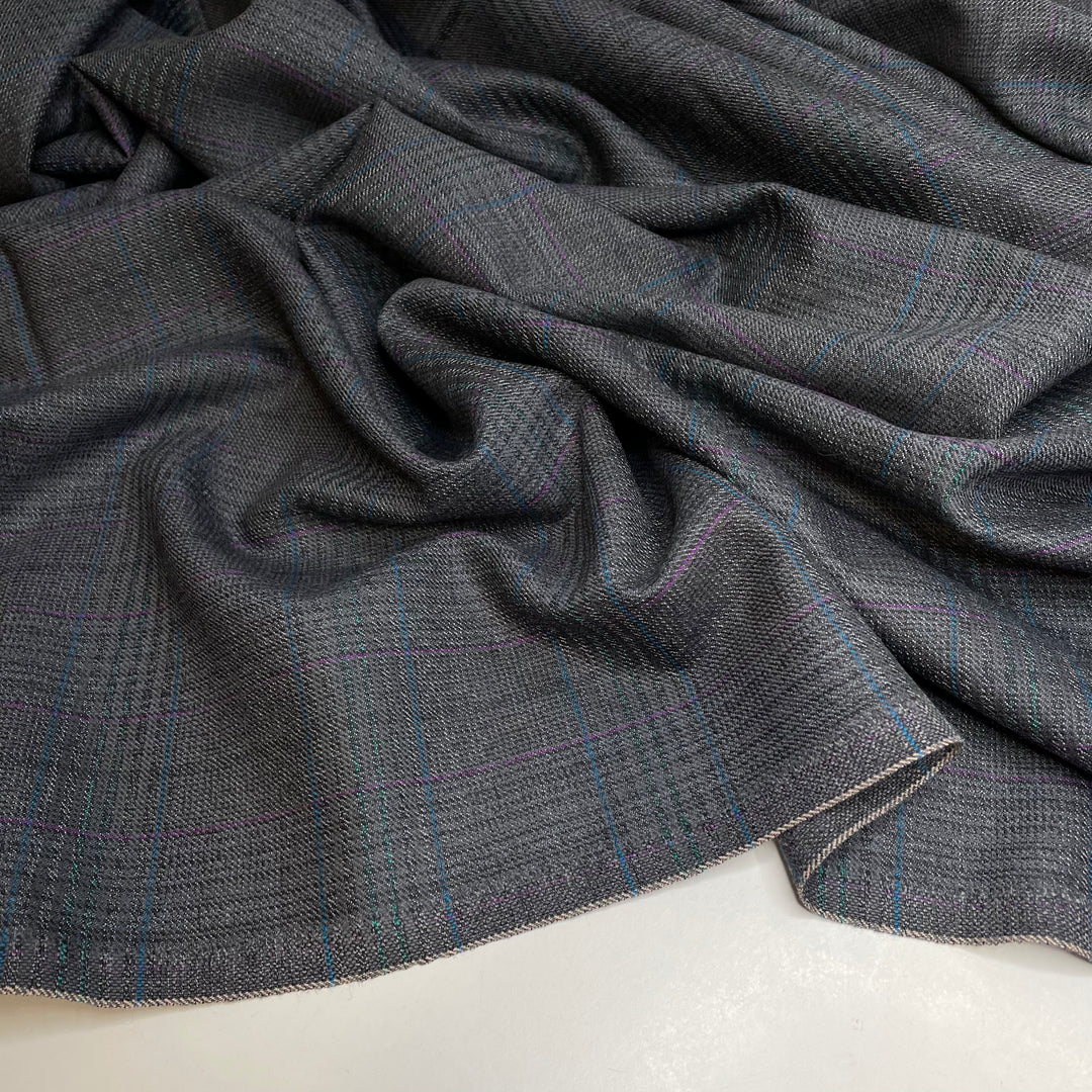 UB - Big Boss Big Time Business - Wool Woven - Grey Plaid - 4.5M Bundle