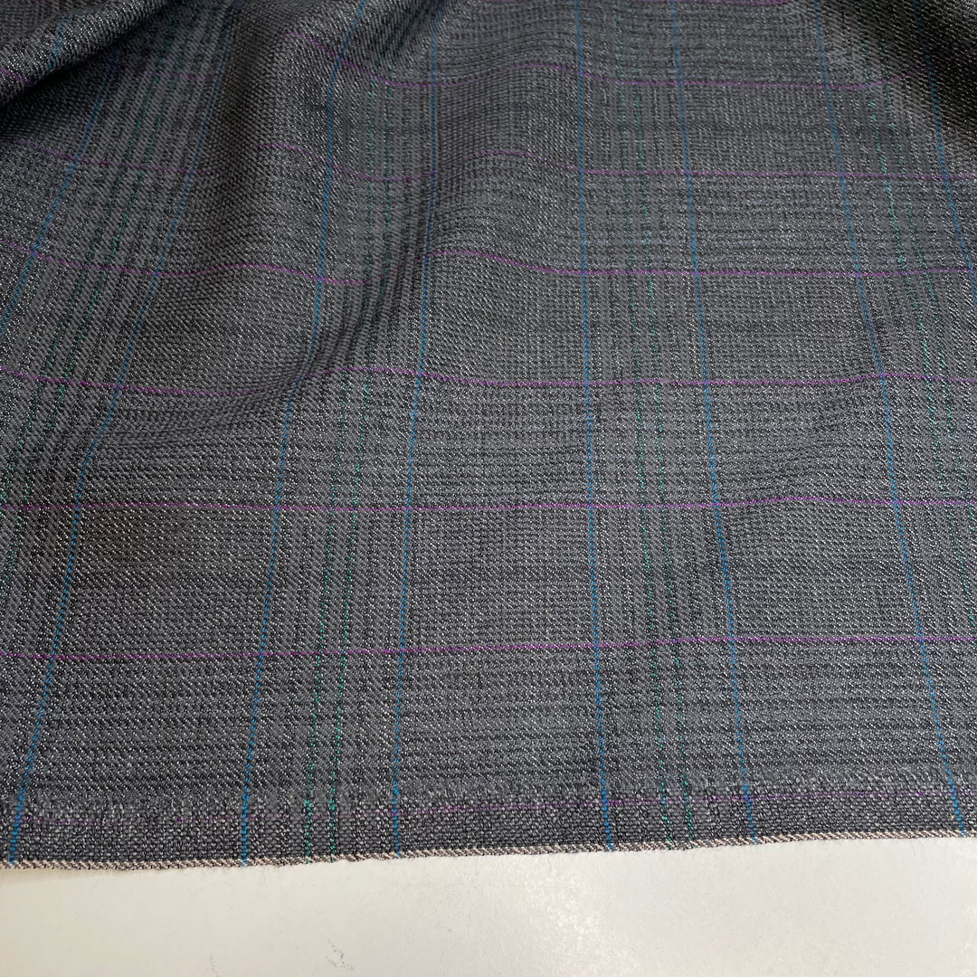UB - Big Boss Big Time Business - Wool Woven - Grey Plaid - 4.5M Bundle