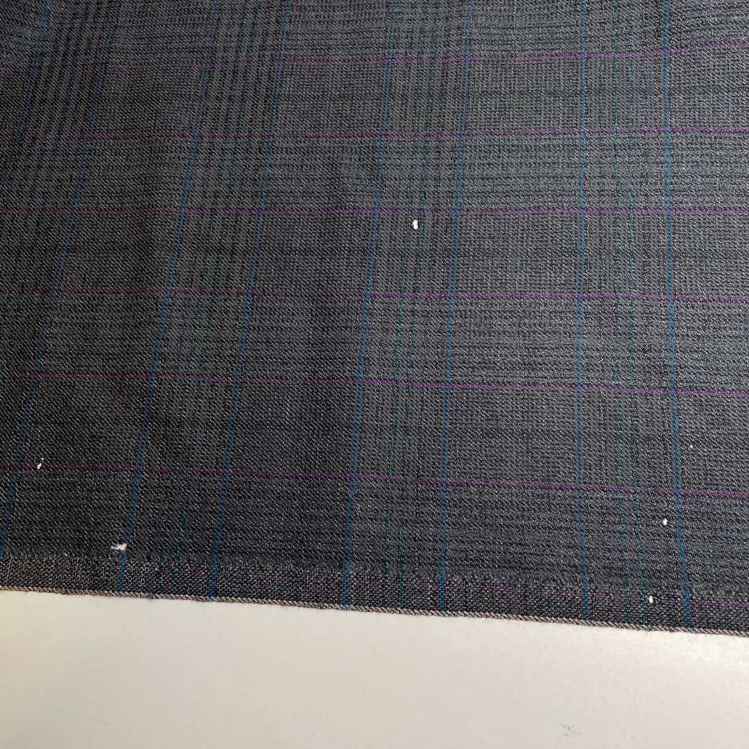 UB - Big Boss Big Time Business - Wool Woven - Grey Plaid - 4.5M Bundle