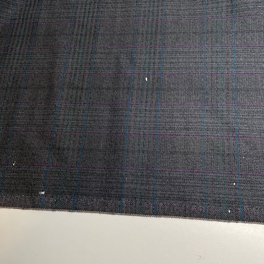 UB - Big Boss Big Time Business - Wool Woven - Grey Plaid - 4.5M Bundle
