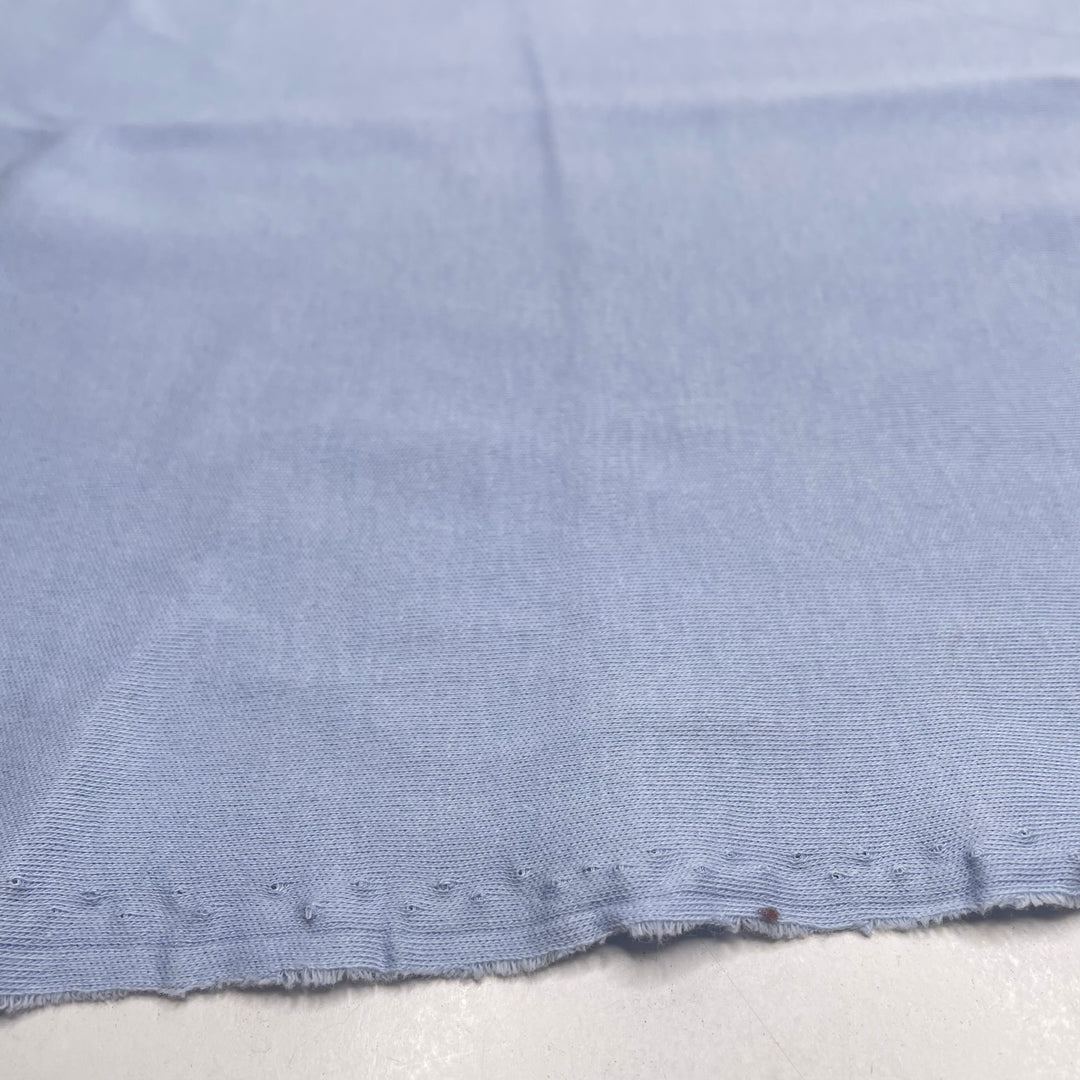 Wall Flower - Rib Knit Cotton Blend Knit - Light Blue - 1.25M Bundle
