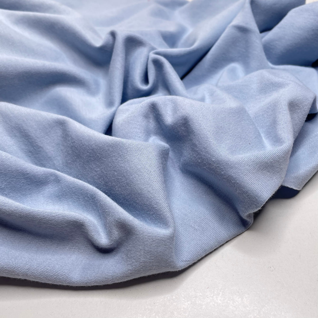 Wall Flower - Rib Knit Cotton Blend Knit - Light Blue - 1.25M Bundle