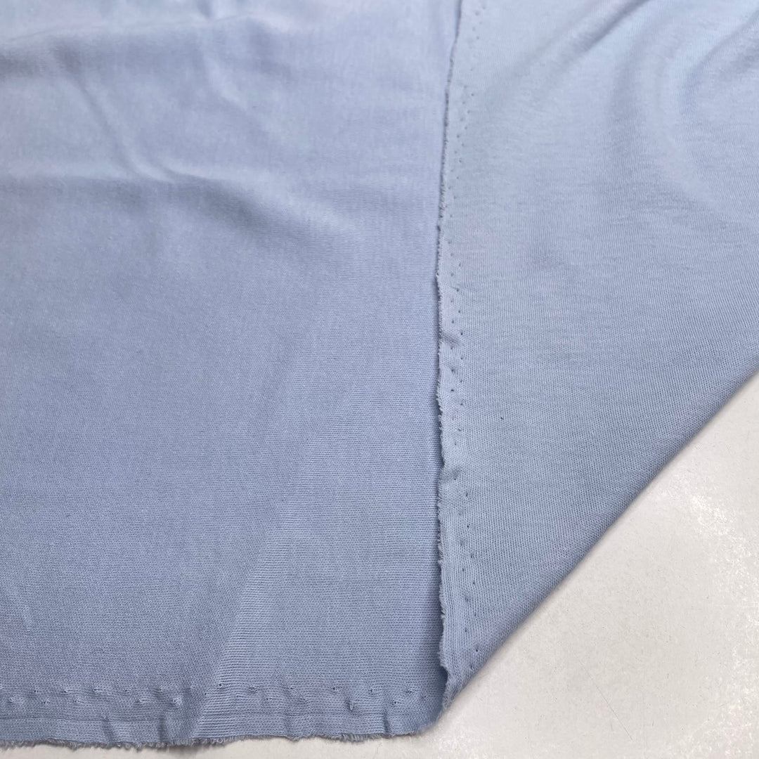 Wall Flower - Rib Knit Cotton Blend Knit - Light Blue - 1.25M Bundle