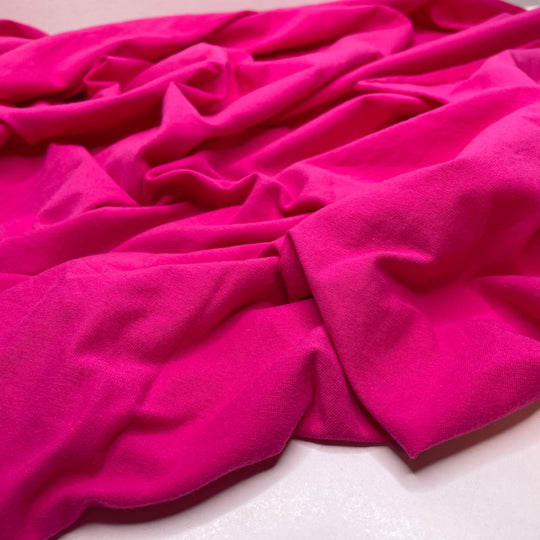 Flaming Flamingo - Jersey Cotton Blend Knit - Pink - 1M Bundle