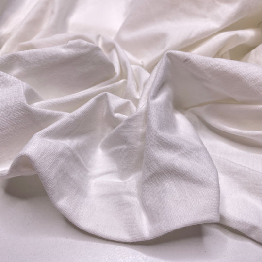 Skyrocket Spin - Jersey Cotton Blend Knit - White - 1.7M Bundle