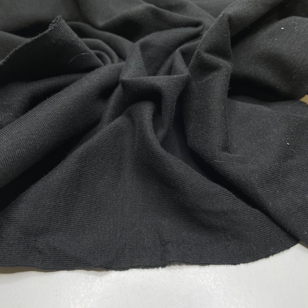 Thunder Twisted - Rib Knit Cotton Blend Knit - Black - Bundles