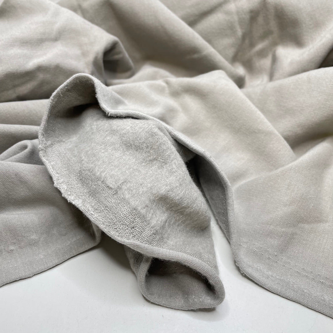 Mouse Ear - Jersey Fleece Bamboo Blend Knit - Light Grey - 0.7M Bundle