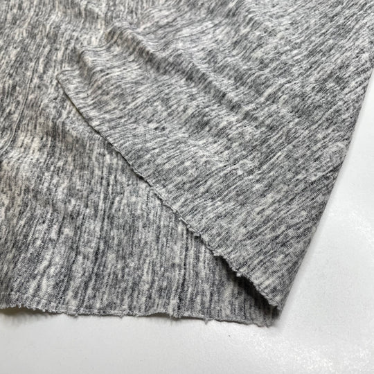 Tracks Of My Tears - Rib Knit Cotton Blend Knit - Grey - 1M Bundle
