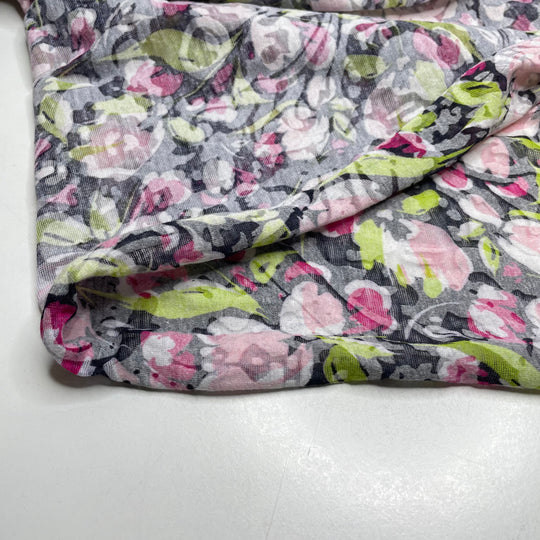 Flowery Sweets - Cotton/Poly Knit - Black Multi Floral - 1.9M Bundle