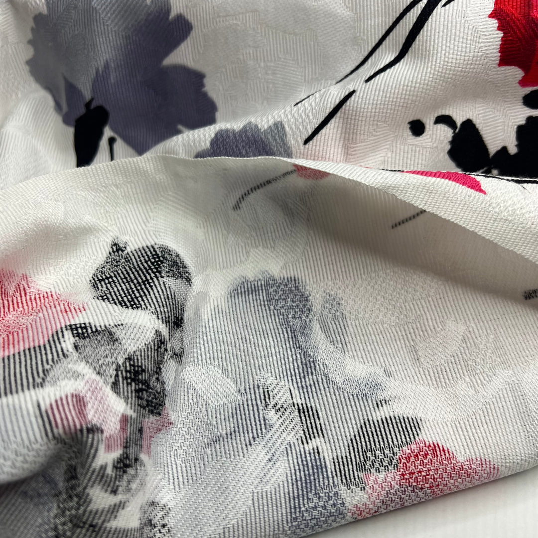 Freshly Picked - Print By John Kaldoor Cotton Woven - White/Pink Floral - 2M Bundle