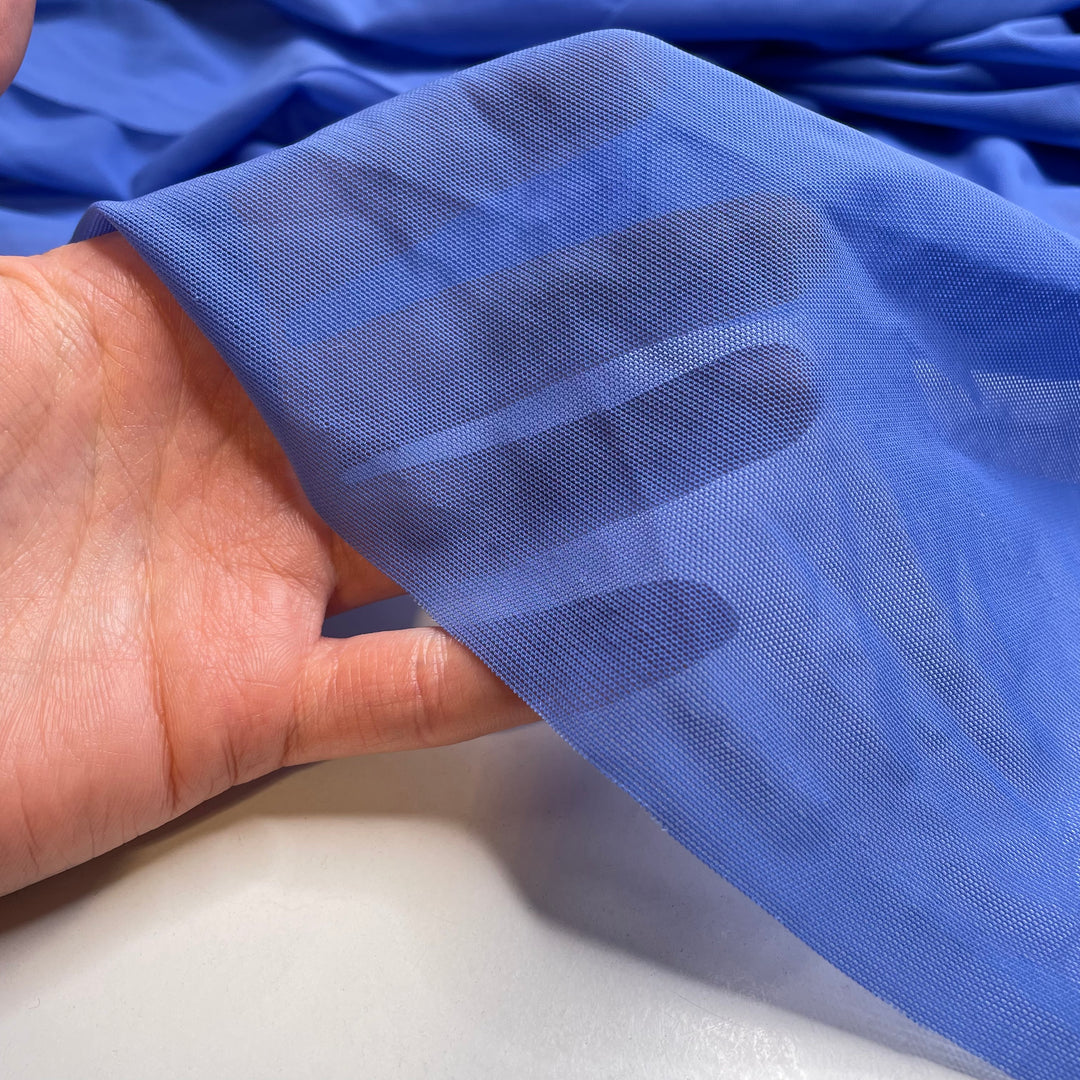 Ocean Waves - Power Mesh Mesh Nylon/Spandex Knit - Blue - 3.6M Bundle