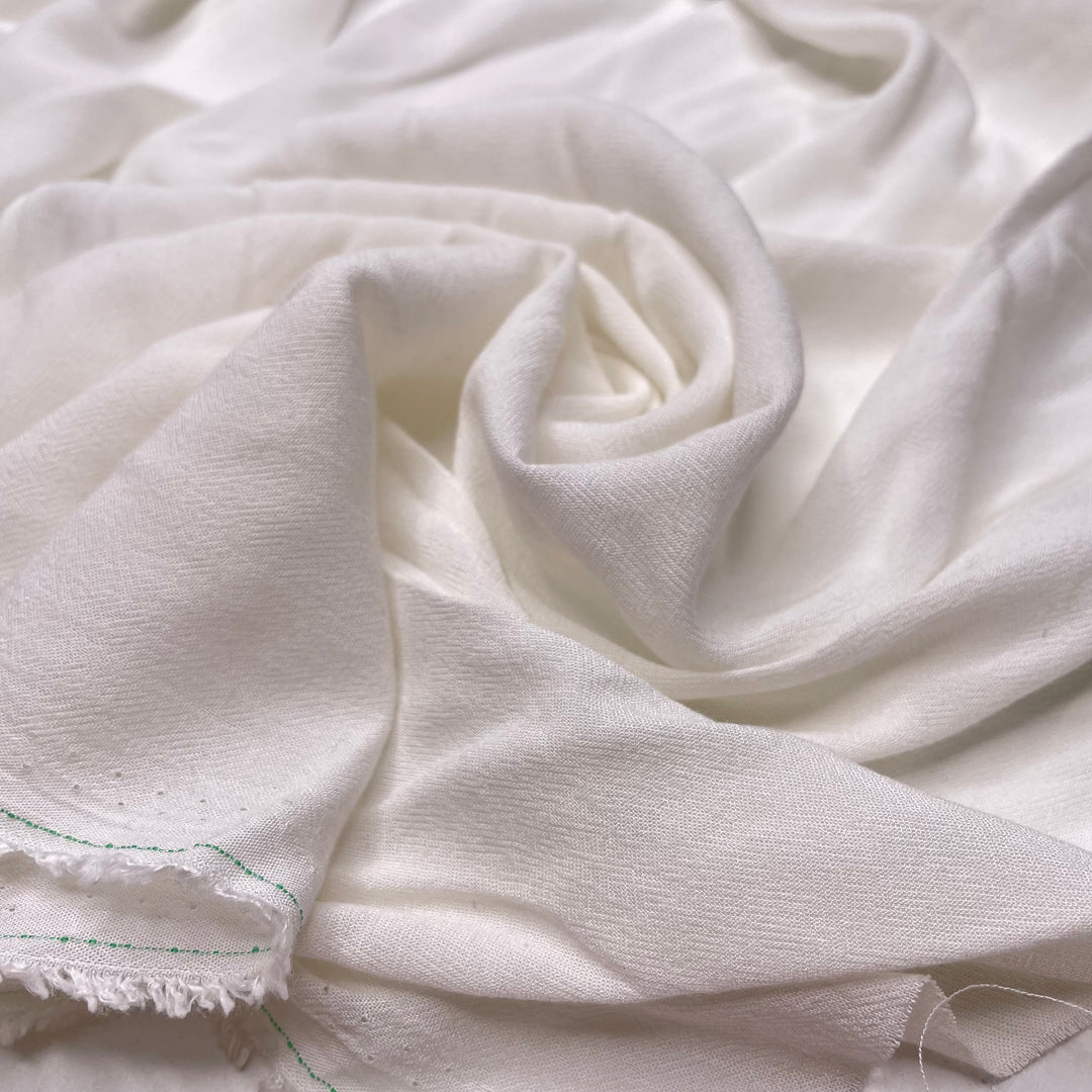 Cat Has Got The Cream - Rayon Woven - White - 5M Bundle