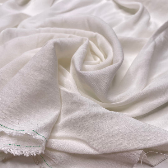 Cat Has Got The Cream - Rayon Woven - White - 5M Bundle