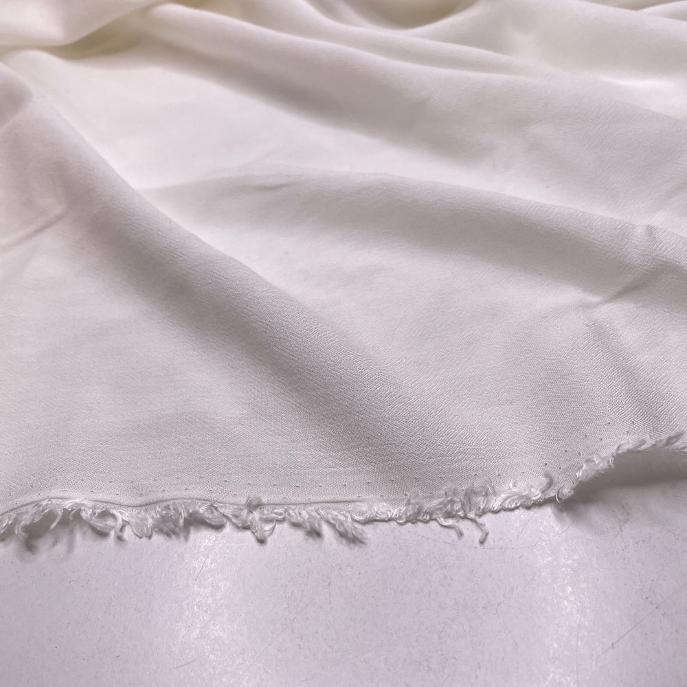 Cat Has Got The Cream - Rayon Woven - White - 5M Bundle