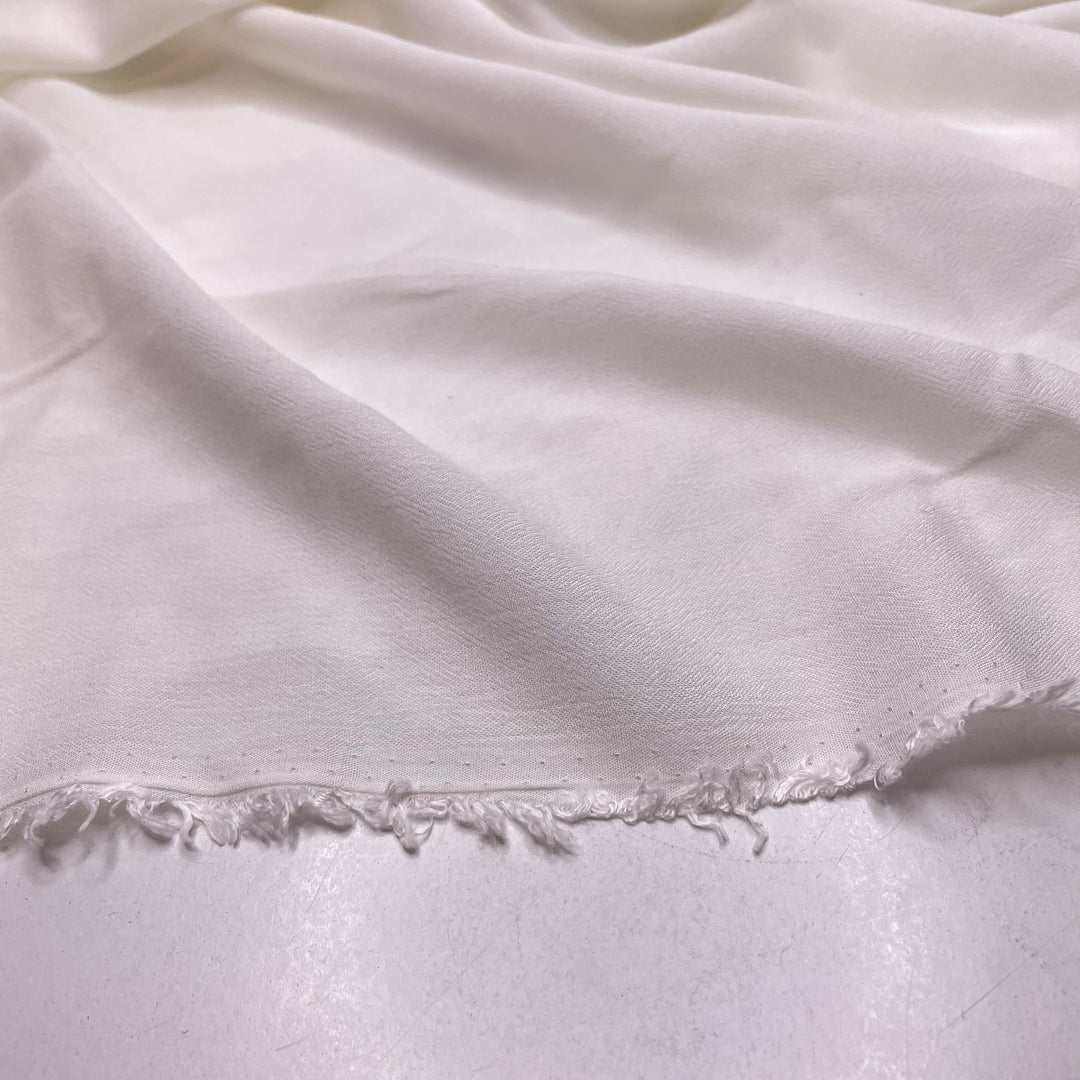 Cat Has Got The Cream - Rayon Woven - White - 5M Bundle