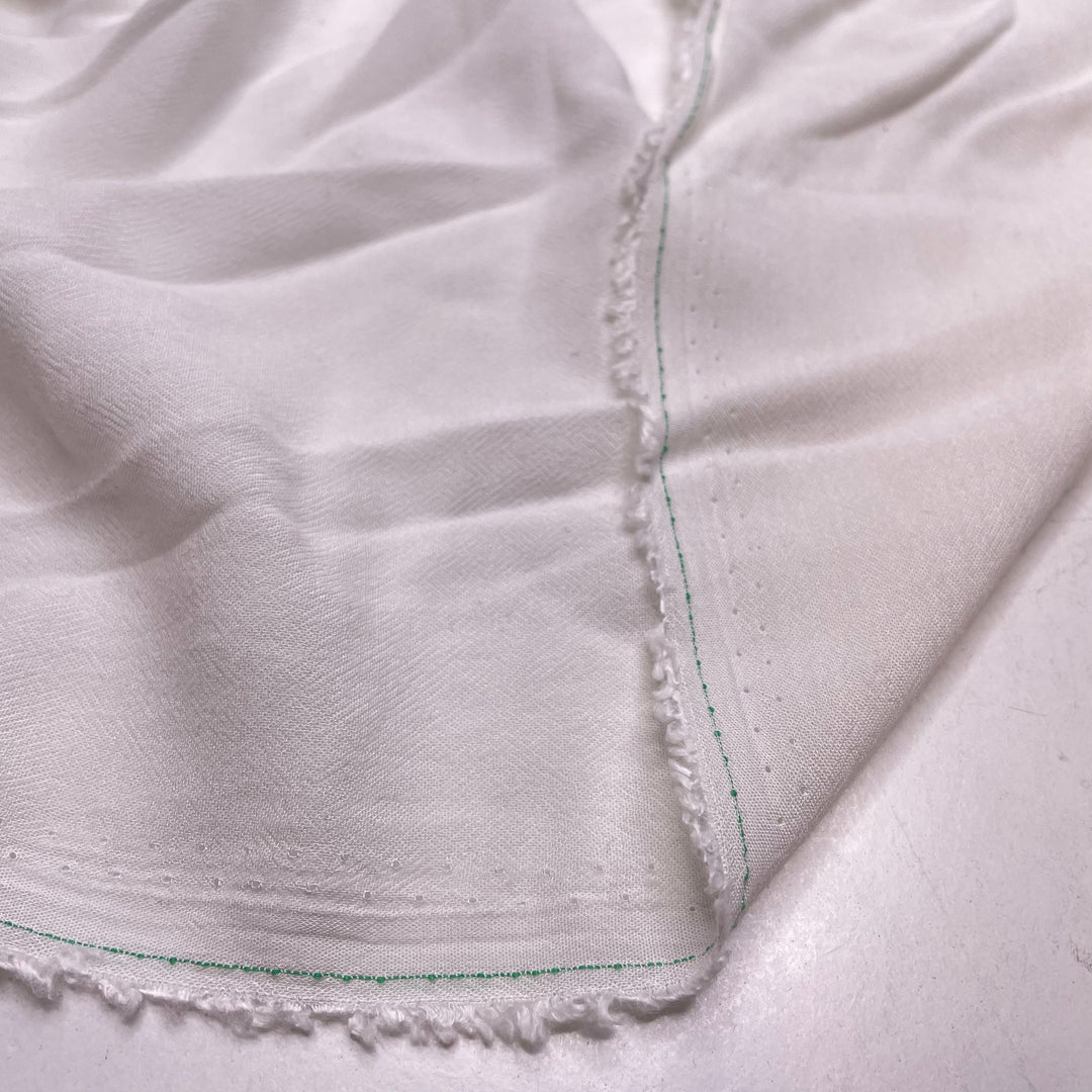Cat Has Got The Cream - Rayon Woven - White - 5M Bundle
