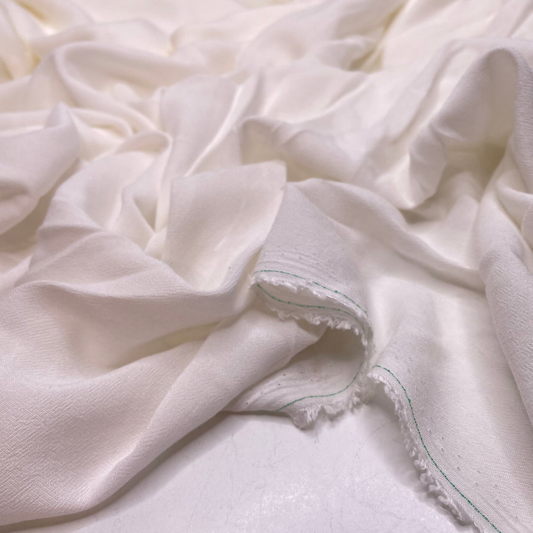 Cat Has Got The Cream - Rayon Woven - White - 5M Bundle