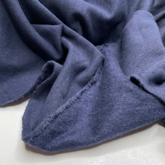 Sensational Sensation - Jersey Fleece Bamboo Blend Knit - Navy - 1.6M Bundle