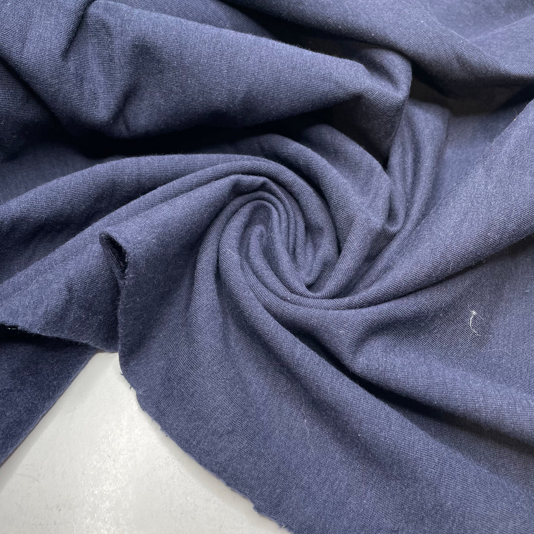 Sensational Sensation - Jersey Fleece Bamboo Blend Knit - Navy - 1.6M Bundle