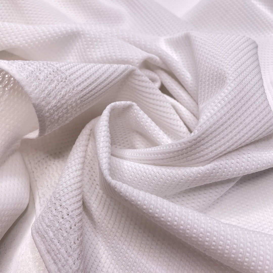 Beautifully Basic - Sport Mesh Poly/Spandex Knit - White - 1M Bundle