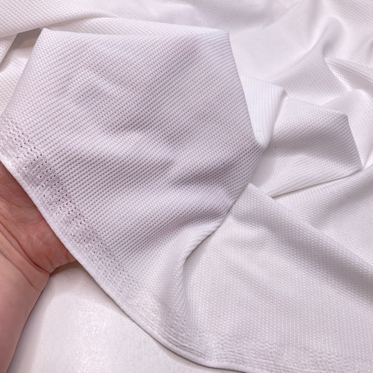 Beautifully Basic - Sport Mesh Poly/Spandex Knit - White - 1M Bundle