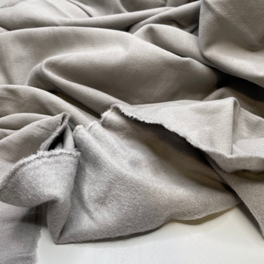 Ostrich Down - Jersey Fleece Bamboo Blend Knit - Light Grey - 1.6M Bundle