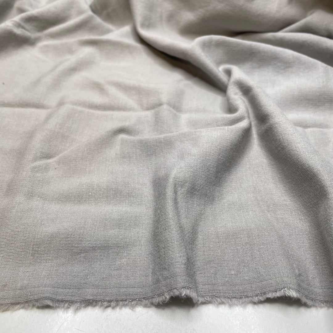 Ostrich Down - Jersey Fleece Bamboo Blend Knit - Light Grey - 1.6M Bundle