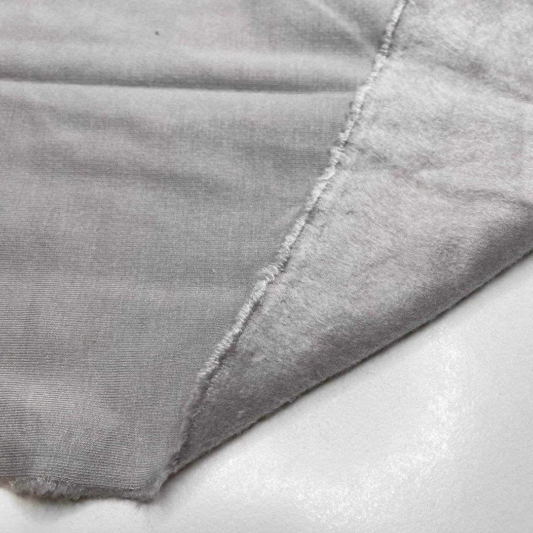 Ostrich Down - Jersey Fleece Bamboo Blend Knit - Light Grey - 1.6M Bundle