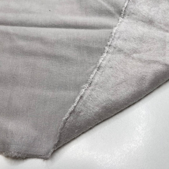 Ostrich Down - Jersey Fleece Bamboo Blend Knit - Light Grey - 1.6M Bundle