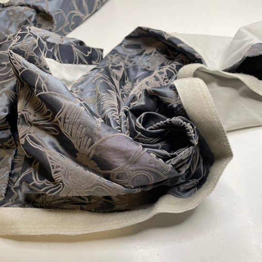 UB - Change Of Heart - Poly Woven - Grey/Blue Floral - 3M Bundle