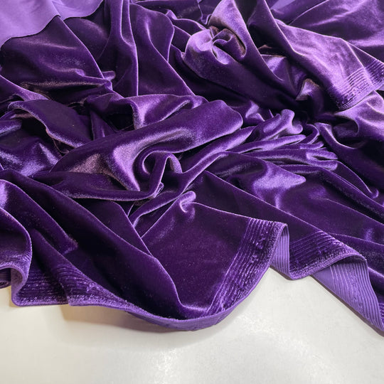 UB - Leading Lady - Knitted Velour Polyester Blend Knit - Purple - 4.2M Bundle