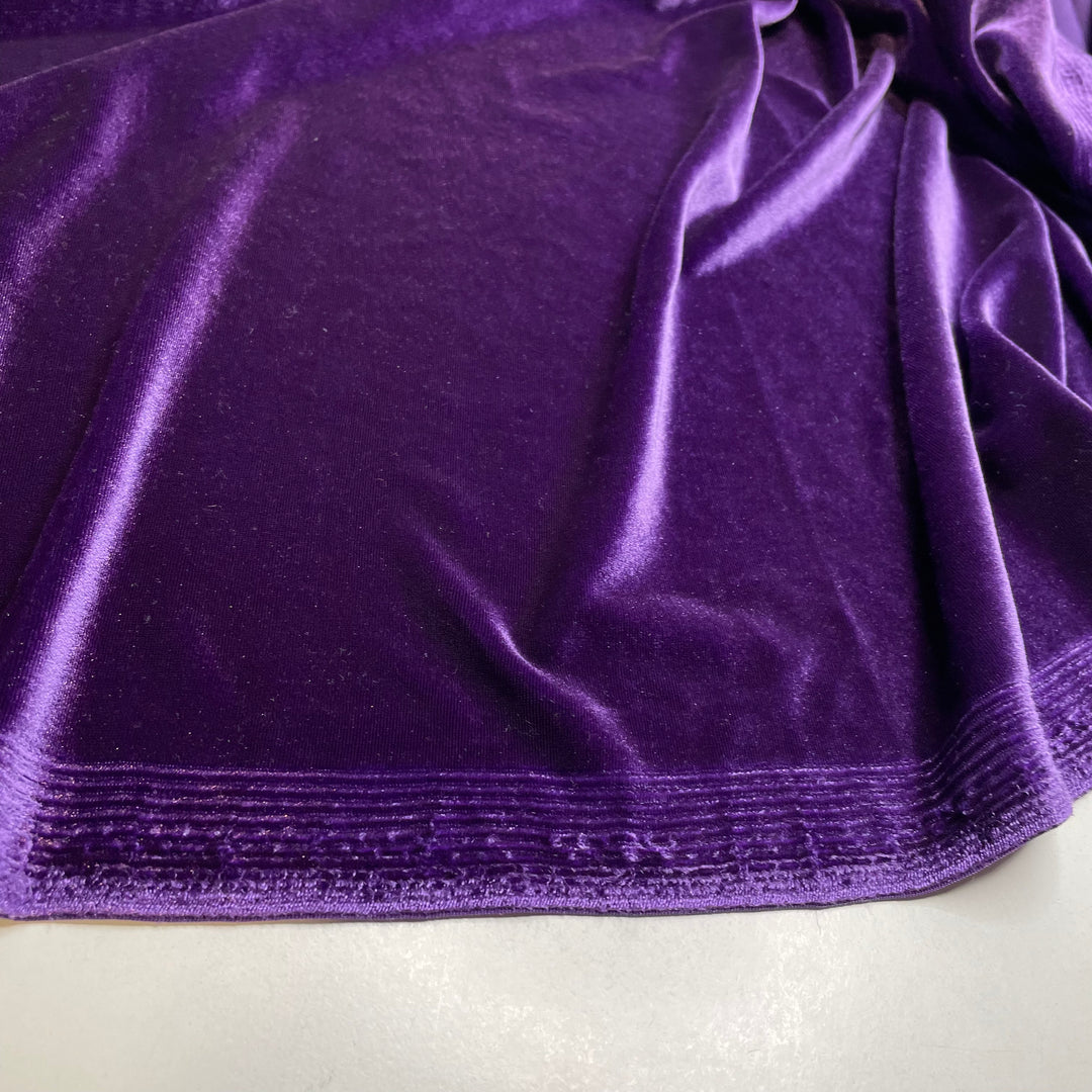 UB - Leading Lady - Knitted Velour Polyester Blend Knit - Purple - 4.2M Bundle