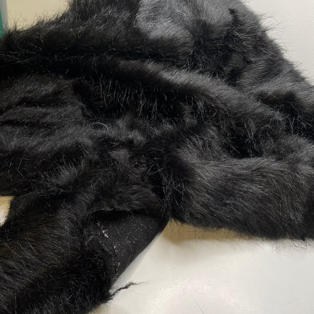 UB - King Kong - Medium Hair Faux Fur Acrylic Knit - Black - Bundles