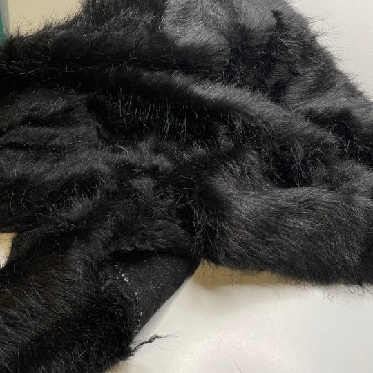 UB - King Kong - Medium Hair Faux Fur Acrylic Knit - Black - Bundles